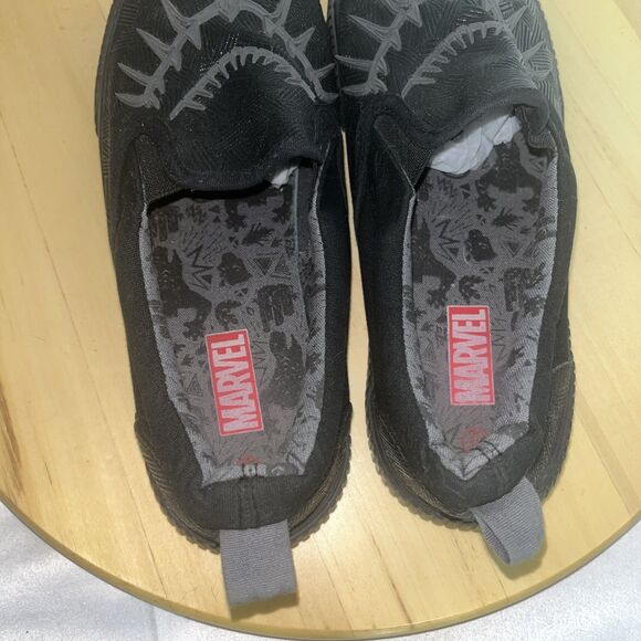 Marvel Black Panther Sneaker Sz 9 Low Top Slip On Casual Athleisure Ground Up - Picture 10 of 13